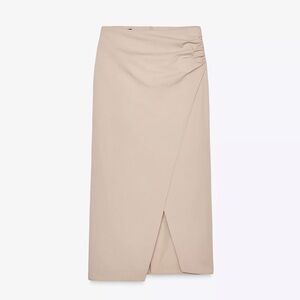 Zara Beige Pencil Skirt
